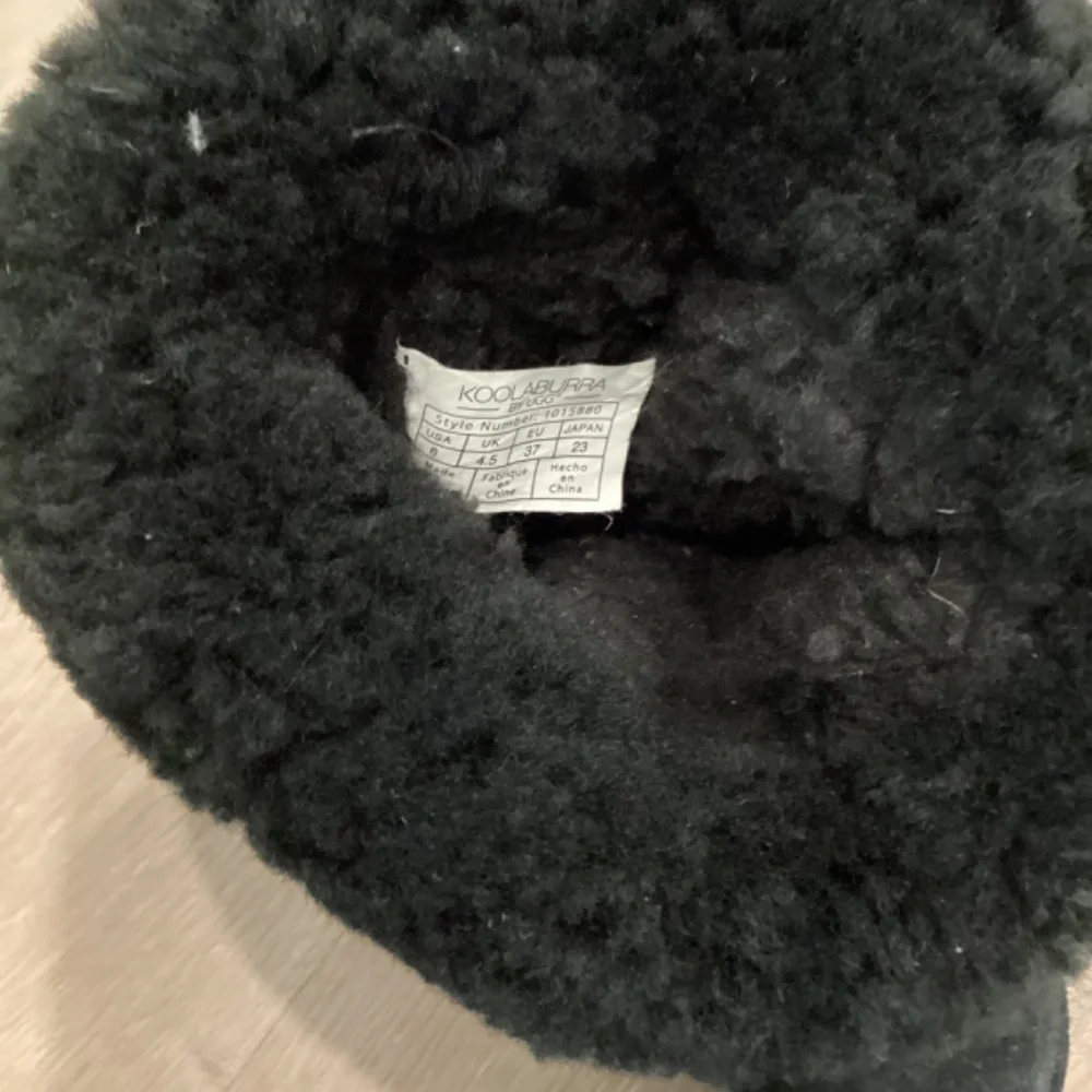 Kookaburra by UGG slim tall genuine suede black shearling boots EUR 37 US 6 - Picture 8 of 9